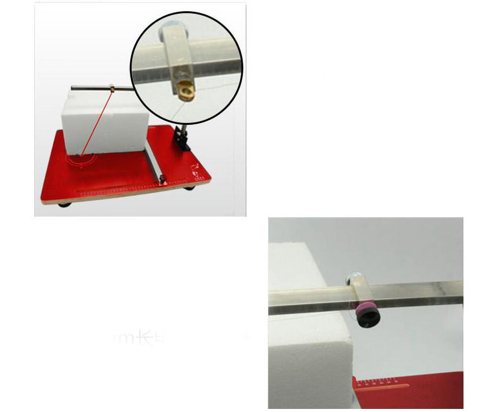 INTBUYING Foam Cutting Machine Vertical Hot Wire Foam Cutter Red 14.96*22.83 in 35W