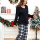 thumbnail image 4 of Pantalones de pijama para mujer Ropa de dormir Pijamas de cuadros escoceses de búfalo, 4 of 5