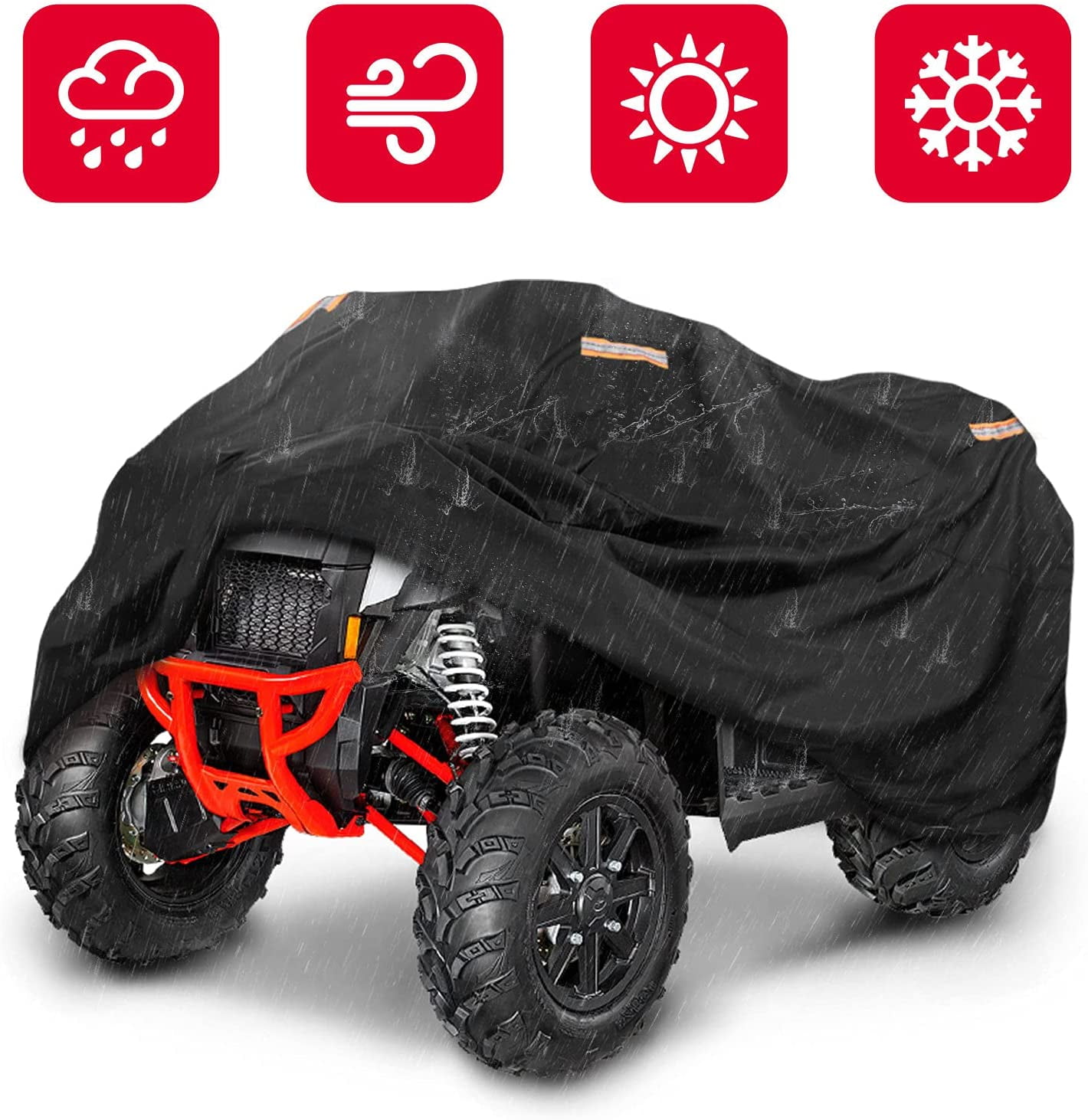 Waterproof ATV Cover Universal Storage Quad Bike For Polaris Outlaw 450 500 525 Sportsman 450 570 850 800 500 Xp 1