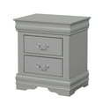 thumbnail image 5 of Aukfa 2-Drawer Nightstand, Mid-Century Modern Wood Bedside Table for Bedroom/Living Room/Guest Room,Gray, 5 of 8