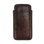 Chiyuantao Leather Cigar Holder Travel Portable Soft Touch Elegant Breathable Cigar Case for Gift Giving