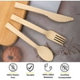 thumbnail image 5 of Assorted Bamboo Cutlery Set | 24ct | 6.7” Compostable Utensils | Disposable Tableware | Plastic-Free | Great for the Home-use, To-Go Meals or Events, 5 of 19