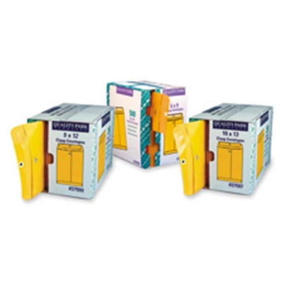 Quality Park Products Clasp Envelopes - Kraft - 9in.x12in.- 250-CT