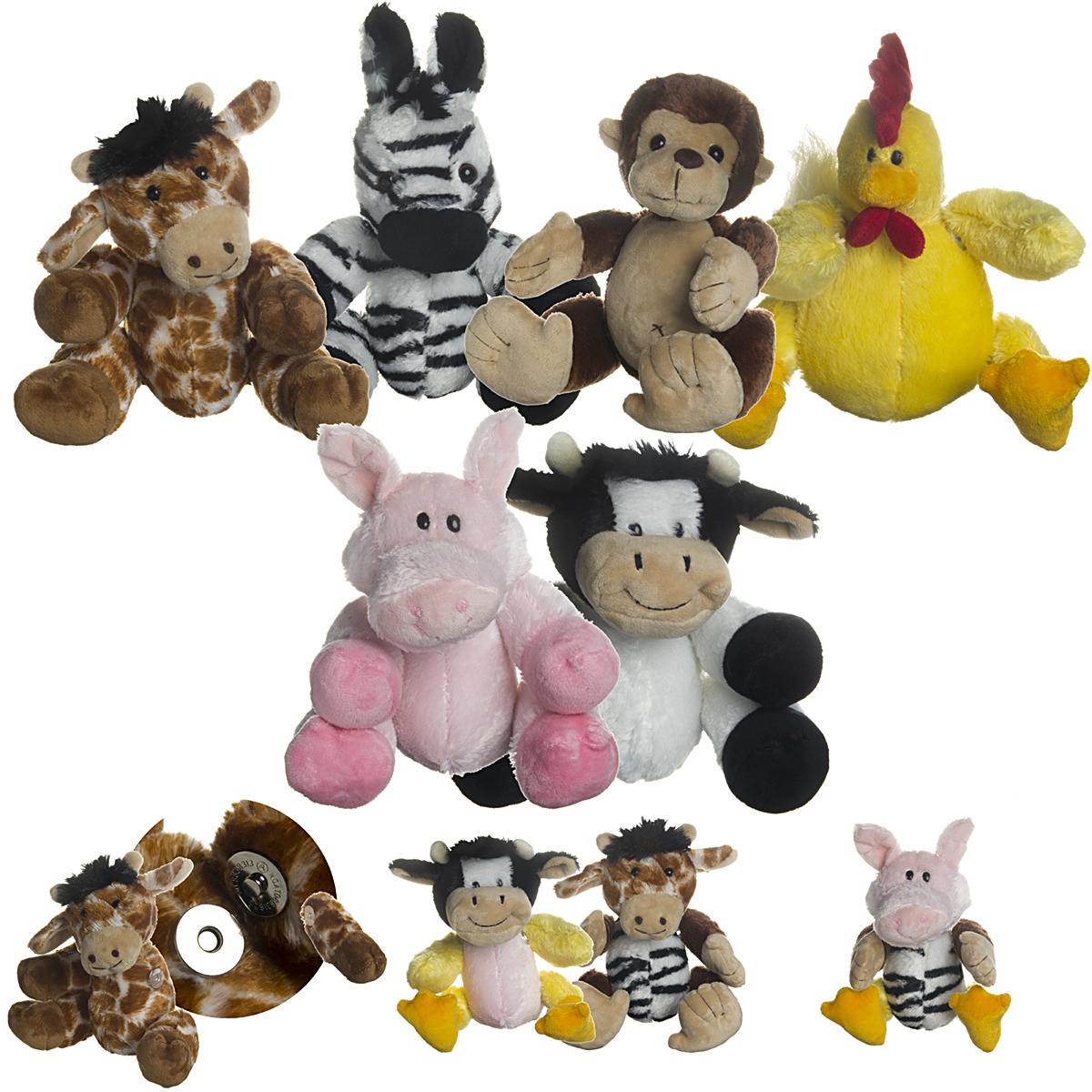 barnyard stuffed animals