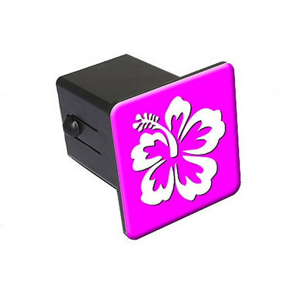 Hibiscus Flower 2" Tow Trailer Hitch Cover Plug Insert