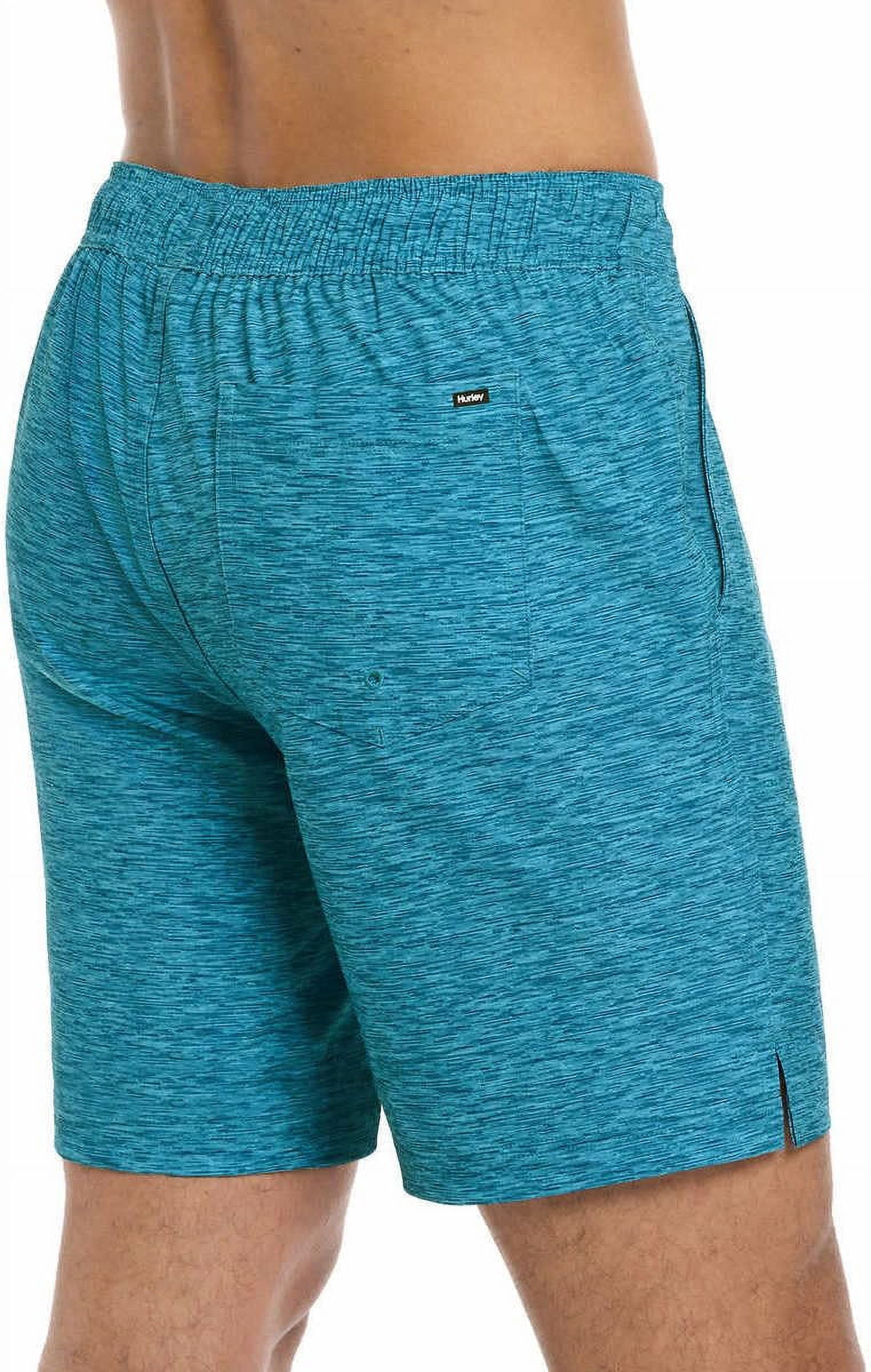 Hurley Mens Lightweight Volley Swim Short Trunk (US, Alpha, X-Large, Regular, Regular, Green/Grey)