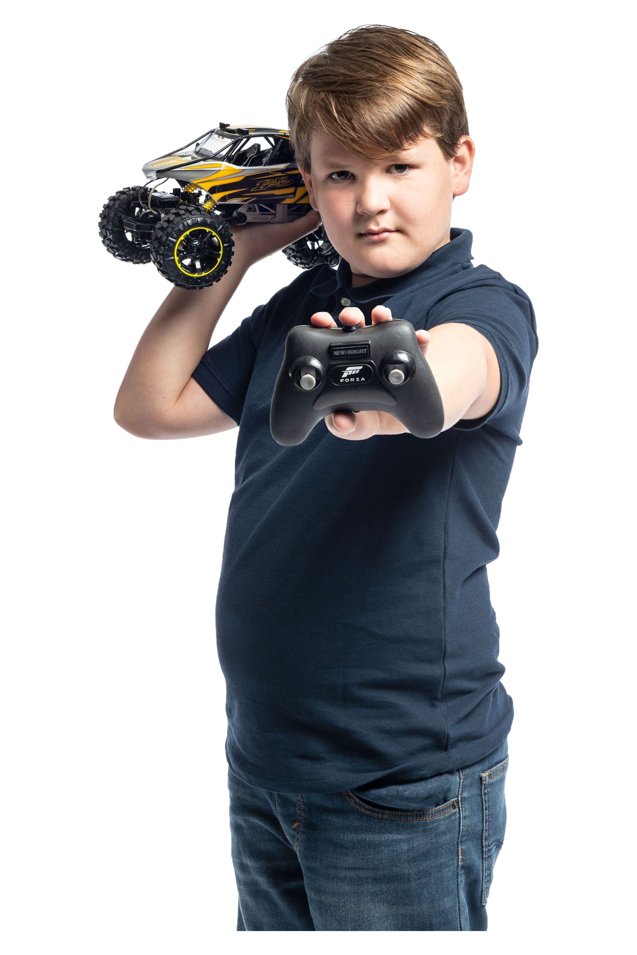 New Bright (1:14) Forza Funco F9 Battery Remote Control 4X4 Silver Buggy, 61443U Child