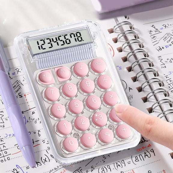 8 Digit Desk Calculator, Desktop Calculators with Large LCD Display & Big Buttons, Battery, Standard Basic 4 Function Calculator for Classroom, Office, Home, Business, Teachers