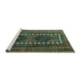 thumbnail image 2 of Ahgly Company Machine Washable Indoor Rectangle Persian Turquoise Blue Traditional Area Rugs, 3' x 5', 2 of 4