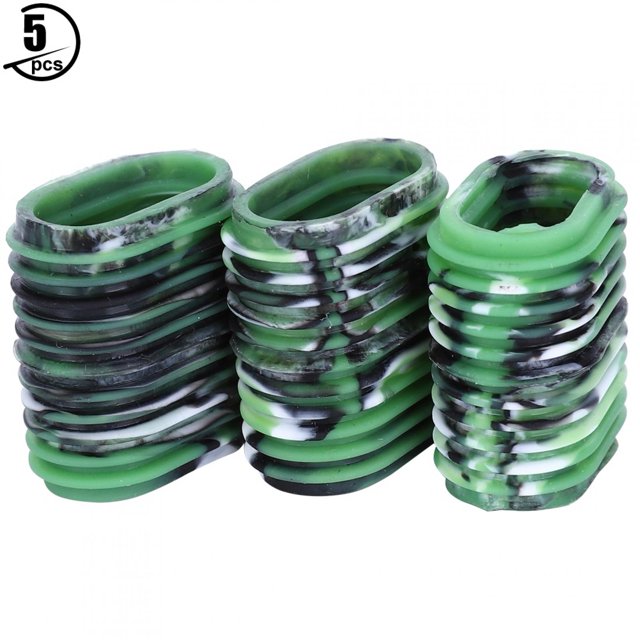 Poignée de Moulinet de Pêche Ergonomique en Caoutchouc, Poignée de Protection de Pêche Multicolore en Option, 5 Pcs pour Adultes Enfants Amateurs de Pêche Mer/ Pêche Usage Extérieur Vert Noir, Rouge Noir, Bleu Noir