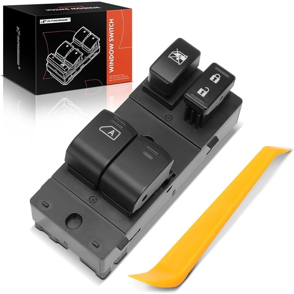 A-Premium 13 Pins Master Power Window Switch Compatible with Nissan Altima 2008-2013 Coupe, Front Left Driver Side, with Only Driver Auto Down