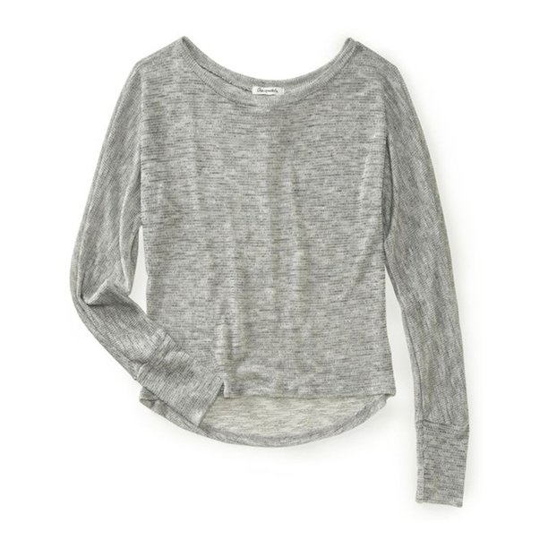Suéter ligero Aeropostale para mujer Gris Pequeño