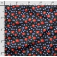 thumbnail image 2 of Soimoi Watercolor Fruit Print, Velvet Fabric, Decor Sewing Fabric by The Yard 54 Inch Wide,Decorative Fabric for Upholstery and Home Accents, Red & Black, 2 of 5