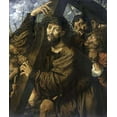 thumbnail image 2 of Van Hemessen, Jan Sanders 20x23 White Modern Wood Framed Museum Art Print Titled - Museumist Bearing The Cross, 2 of 4
