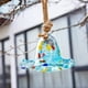 thumbnail image 5 of Comedero de vidrio, adorno de jardín, comederos, decoraciones de jardín, comederos de patio, comederos para colibríes al aire libre, comedero, comedero, 5 of 6