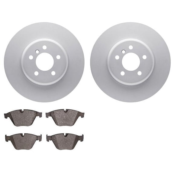 Front Brake Pad and Rotor Kit - Compatible with 2011 - 2016 BMW 535i 2012 2013 2014 2015