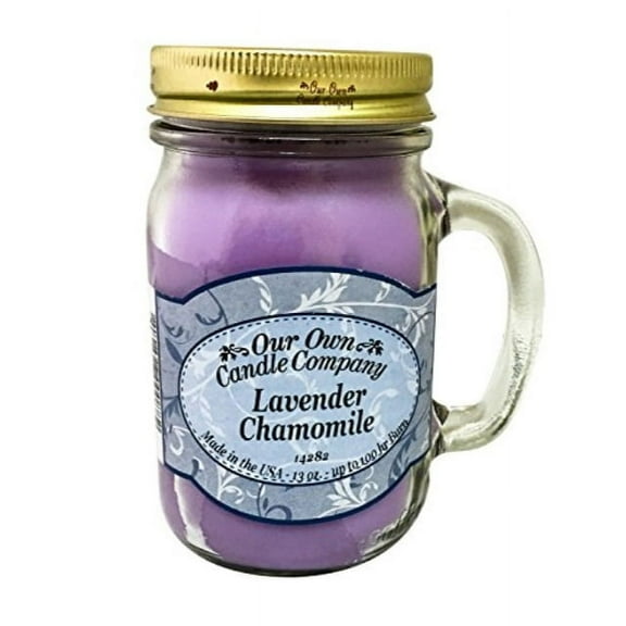 Our Own Candle Company Our Own Lavender Chamomile Scented 13 Ounce Mason Jar Candle by 2 Pack, 13 oz
