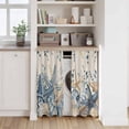 thumbnail image 6 of Blue Eucalyptus Coastal Kitchen Curtains 54 Inch Length, Beach Starfish Shell Nautical Rustic Tiers Curtains for Bathroom Bedroom Cafe, Light Filtering Window Treatment Drapes 2 Panels 42"Wx54"L, 6 of 8