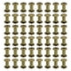 thumbnail image 1 of 100 Conjuntos de Tornillos Chicago, M5x12mm Tornillo de Poste de Sujeción Phillips con Recubrimiento de Latón para Cuero, Marrón, 1 of 7