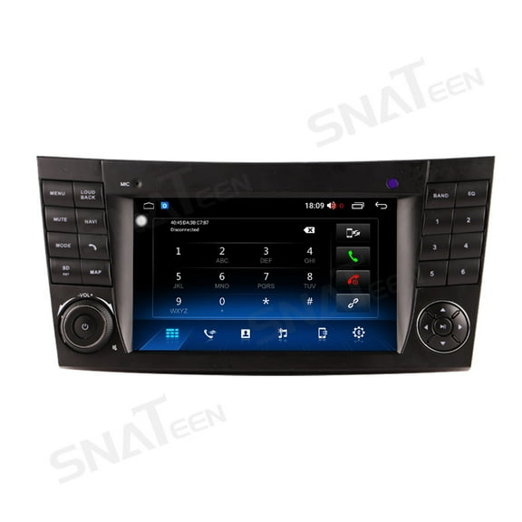 SNATEEN 7.0 inch Carplay Screen/Radio/Multimedia Player for Mercedes-Benz E-Class 2005-2008 Universal Car Navigation/GPS Upgrade Headunit Android Display 1080P Touch Screen Receiver Replace System