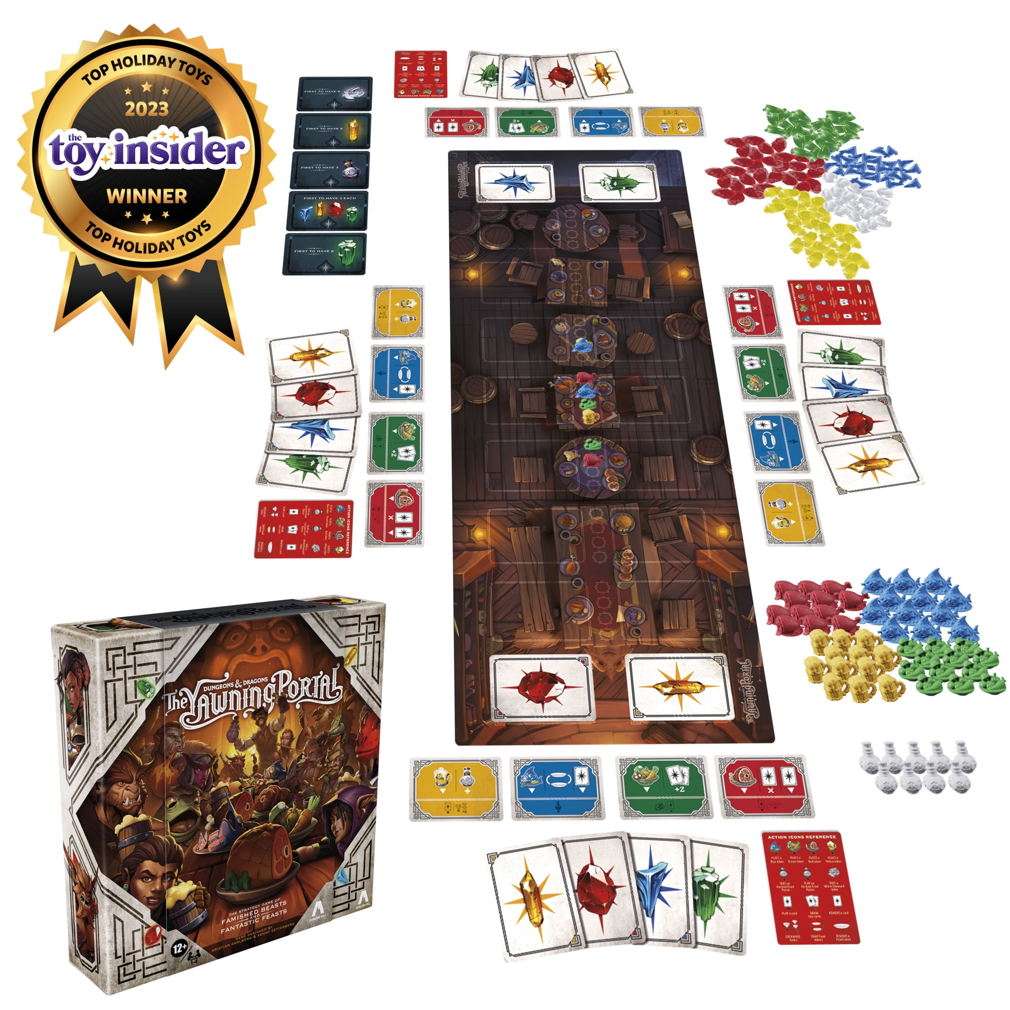 Dungeons & Dragons: The Yawning Portal Game, D&D Strategy Board Game for 1-4 Players, Ages 12+