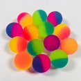 thumbnail image 5 of 1 Pcs 25 mm Two-Color Elastic Ball Toy Children Colored Boy Rubber One Size, 5 of 5