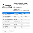 thumbnail image 2 of Automatic Transmission Filter Kit - Compatible with 1991 - 2002 Ford Explorer 1992 1993 1994 1995 1996 1997 1998 1999 2000 2001, 2 of 2