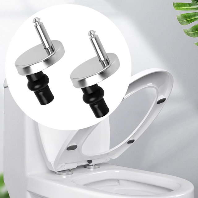 Fixations de Charnière de Siège de Toilette, Fixation de Trou Durable Vis en Caoutchouc Extensible Accessoires de Remplacement