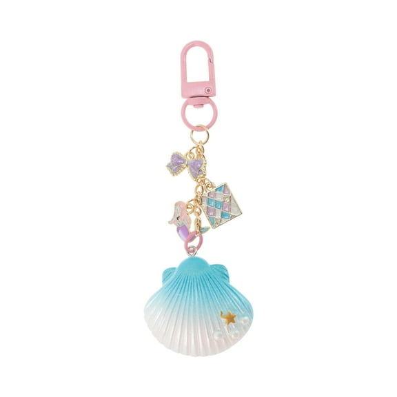 Unique Bargains 1 Pc Stylish Shell Mermaid Handbag Charm Bag Accessories 4.09″ Pink