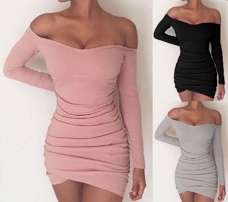 Long sleeve short dress tight Clearance