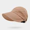 thumbnail image 4 of Women's Summer Sun Hat with Ponytail Hole Breathable Outdoor Wide Brim Shade Cap for Beach Travel Gardening, 4 of 5