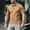 Khaki(2025), variant on Yiliang Mens Vintage Wrinkle Free Polo Shirt Stretch Comfortable Summer Top business Ready Tee