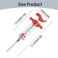 thumbnail image 3 of Ajhhao 1 Pc Plastic Meat Injector, Turkey Injector Syringe, Marinade Injector Turkey Injection Kit, Meat Injectors for Smoking, BBQ Grill Injector Red, 3 of 9