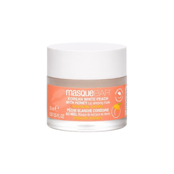 Masque Bar Korean White Peach with Honey Lip Sleeping Mask Jar 0.67 oz