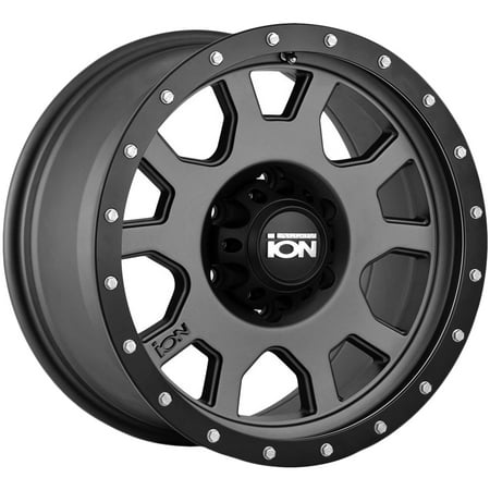 18x9 Replica Wheel - Ion 135 18x9 6x135 +0mm Gunmetal/Black Wheel Rim 18