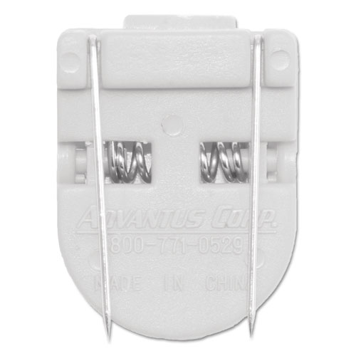 Wall Clips For Fabric Panels, 60 Sheets, White, 10/box | Bundle of 5 Boxes