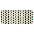 thumbnail image 1 of Vintage Kitchen Mat, Geometric Retro Style Curve Pattern Grunge Style Traditional Design, Plush Decorative Kitchen Mat with Non Slip Backing, 47" X 19", Blue Red and Cream, by Ambesonne, 1 of 1