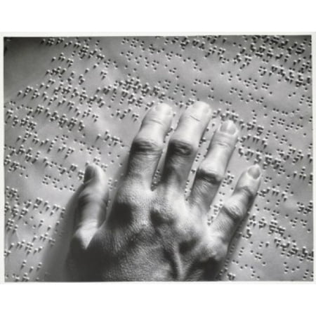 Close-up of a blind person reading Braille script Canvas Art -  (18 x