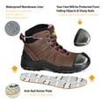 thumbnail image 4 of SAFETOE Women's Steel Toe Boots Waterproof Cow Leather Lightweight Work Boots for Women Fire Safety Boots Non Slip Puncture Resistant, 4 of 7