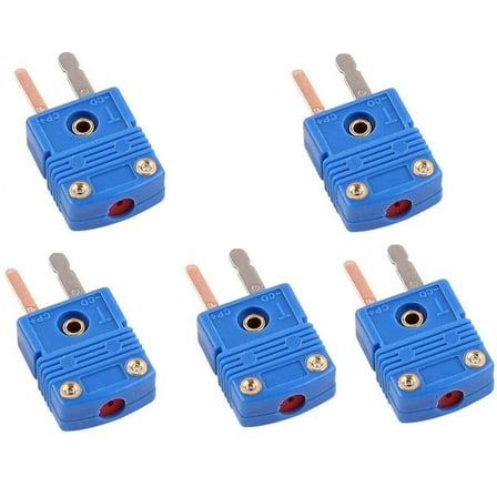 5pc Mini T-Type Thermocouple Wire Connector - Male Plug
