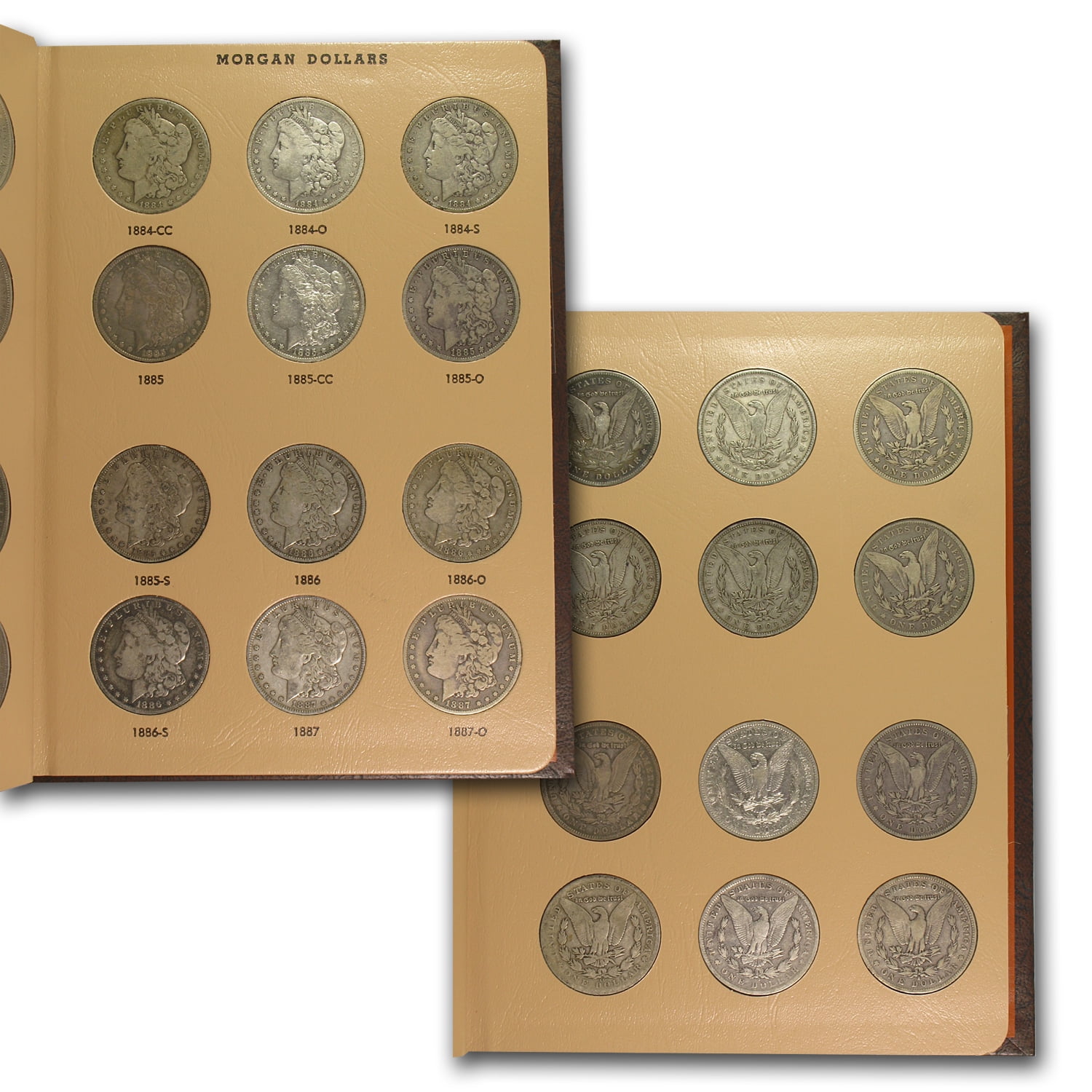Lot Of 2 Albums For US Morgan Dollars Coin Collection 1878 1921 Not Dansco Gift 