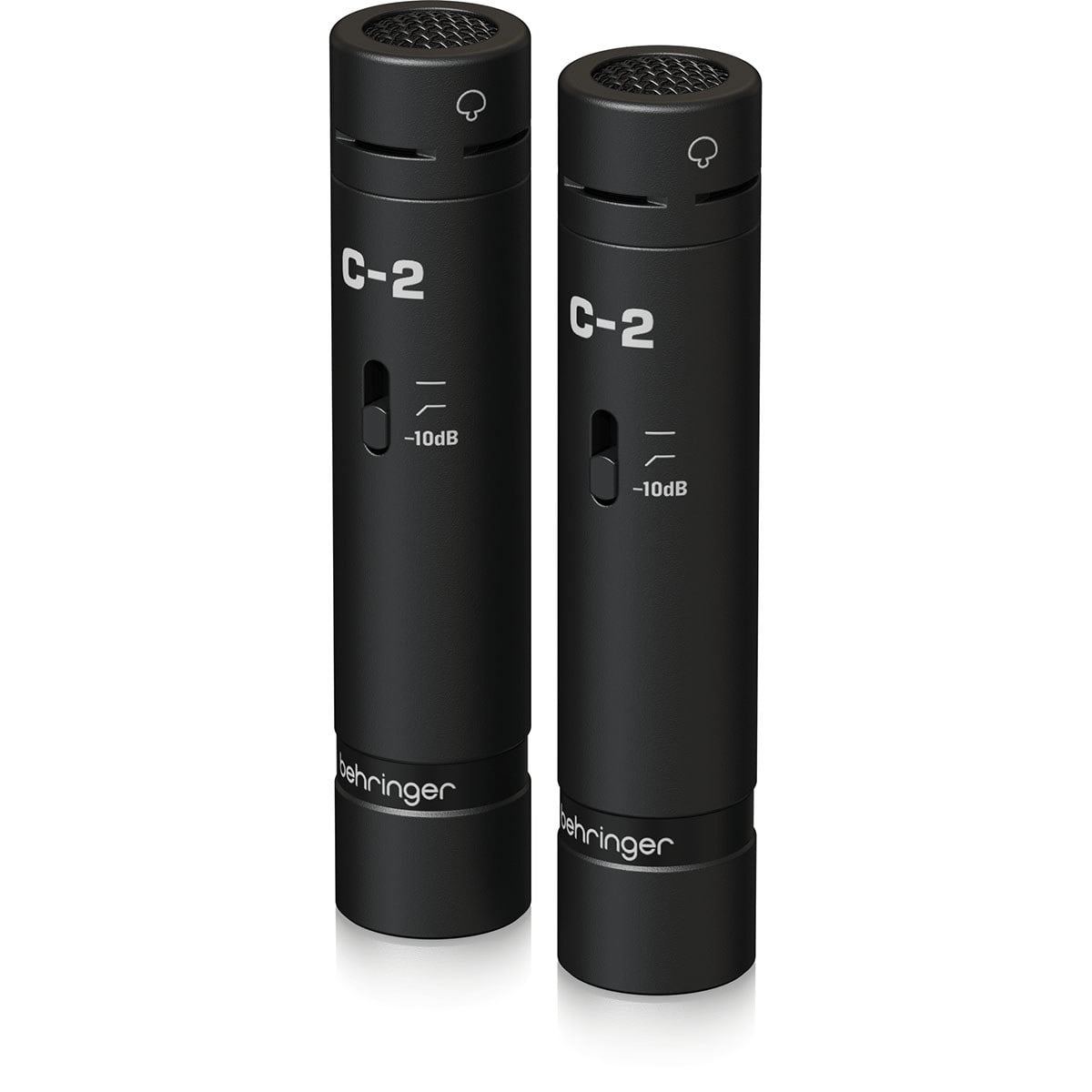Behringer C-2 Dark Edition Matched Studio Condenser Microphones, Black, Pair