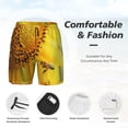 thumbnail image 4 of Kdxio Honey Bee Print Men'S Swim Trunks With Compression Liner 7 Inch Inseam Quick Dry Swim Shorts, 4 of 7