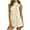 White 18, variant on Karymi Plus Size Dresses Mock Neck Sleeveless A‑Line Dress, Asymmetrical Metal Buttons High Waist Solid Short Dress for Daily Party Streetwear