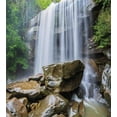 thumbnail image 3 of Ambesonne Landscape Duvet Cover Set, Tropical Waterfalls, King, White Green and Brown, 3 of 3