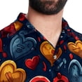 thumbnail image 5 of Love Men's Short Sleeve Casual Printed Button Down Beach Shirts, 5 of 6