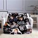 thumbnail image 1 of Manta estampada con patrón 3D Evan Peters, mantiene el calor, mantas hermosas, manta suave y cómoda, regalos de cumpleaños, 1 of 4