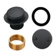 thumbnail image 3 of Punta de desagüe de bañera, rosca gruesa de repuesto, orificio único, portátil, para lavabo de baño, tapón de desagüe de bañera, juego de molduras Negro, 3 of 8