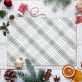 thumbnail image 3 of Aoile 6x9 Washable Large Area Rug, Christmas Decoration Carpet, Geometric Checkered Throw Mat Floor Carpet for Living Room, Light Grey, 3 of 9