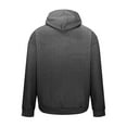 thumbnail image 4 of Trendy Hoodies for Men Gradient Color Drawstring Hooded Pullover Sweatshirts with Pocket Long Sleeve Casual Tops (3XL, Black 02), 4 of 5